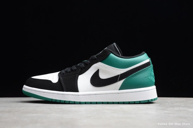 Kicked Out Shoe Store Mystic 553558-113 Green Low 1 White Air Jordan Black 0727